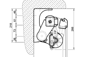 Montaż uniwersalny na wspornikach ścienno-sufitowych