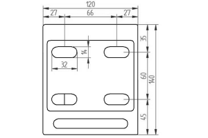 Konsola montażowa 120 mm
